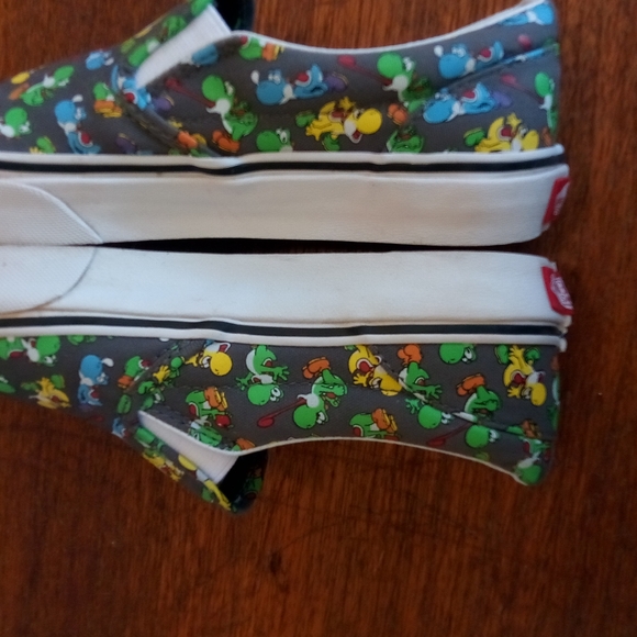 Vans Nintendo Yoshi Pewter Slip On Shoes - Picture 2 of 8
